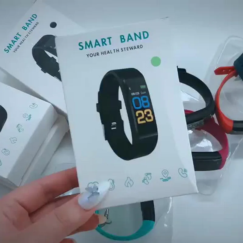 Смарт браслет 115 Plus с Bluetooth пульсометром тонометром фитнес трекером|bracelet fitness