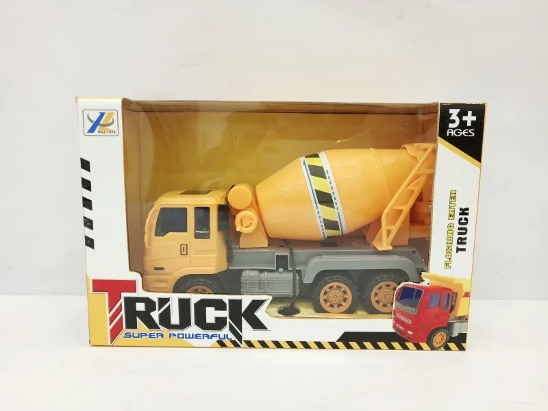 

Square Stall Hot Selling Model Inertia Engineering Vehicle CHILDREN'S Toy Excavator Cement Stir Toy Car