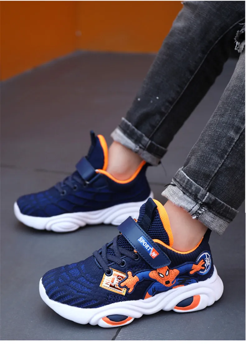 PINSEN Autumn Kids sneakers Babys Boys Sneakers Spiderman Chiildren Shoes For Boy Casual Sport Child Shoes Chaussure Enfant