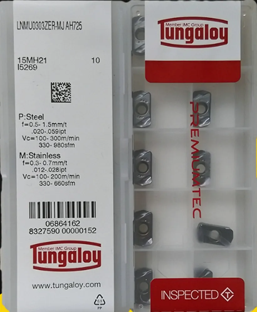 LNMU0303ZER-MJ AH725 600 шт Tungaloy карбидные вставки EMS