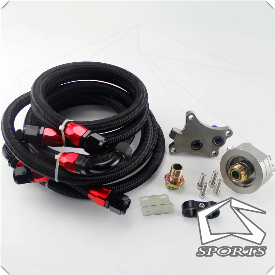 Адаптер/фитинг для сэндвич пластины масляного радиатора + 1 4 м и 6 комплект