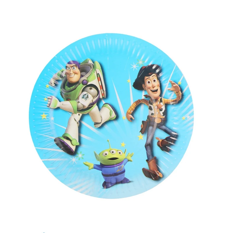 10pcs Toy Дисней серия замороженная игрушка "Микки" Винни Принцесса София 7 дюймов тарелка подарок ребенку день рождения фестиваль вечерние принадлежности для пикника - Цвет: 10pcs Toy