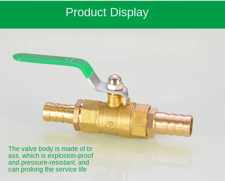 Válvula de bola de cobre com fio