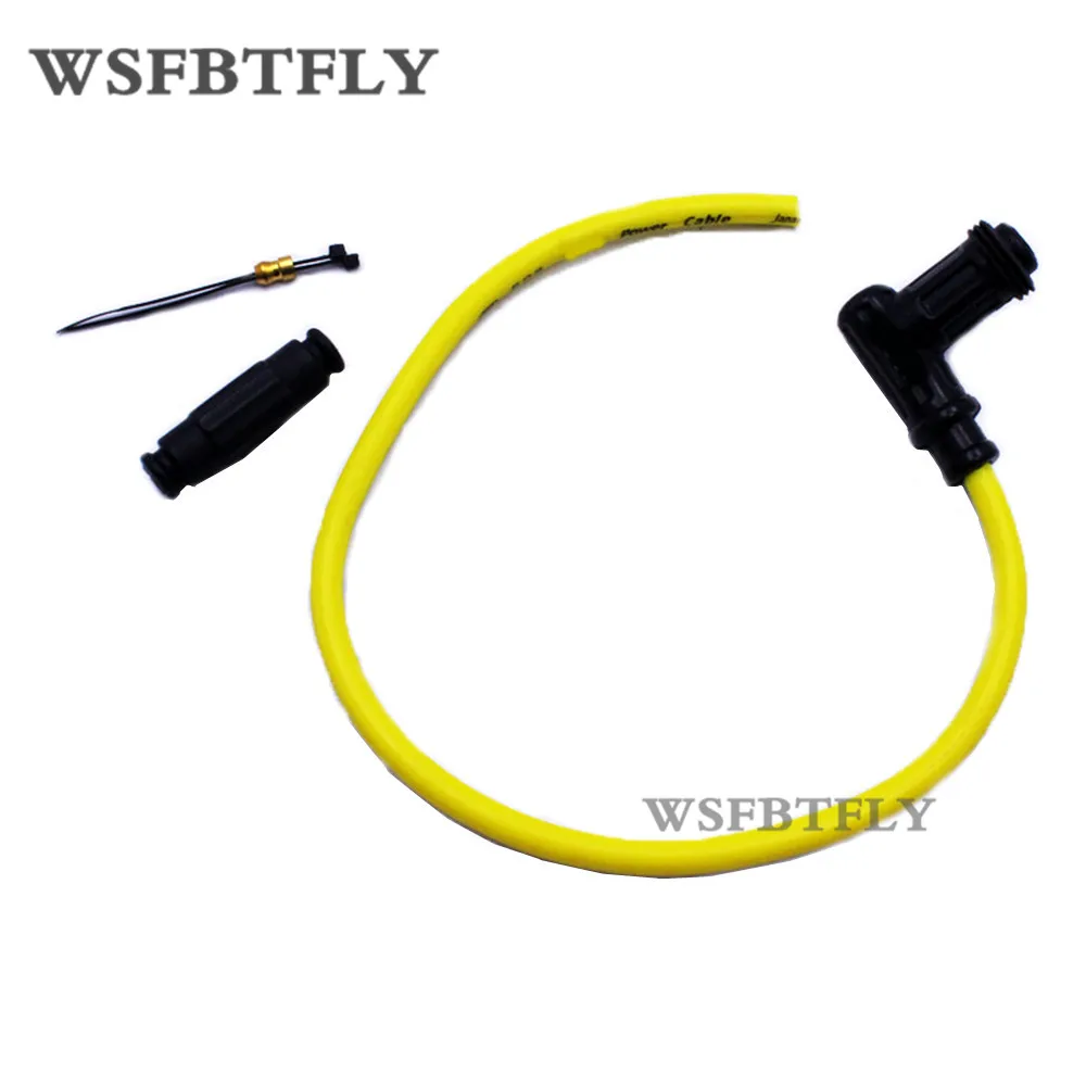 

Ignition Coil Spark Plug Iridium Power Cable Wires Cap Motorcycle Racing Street