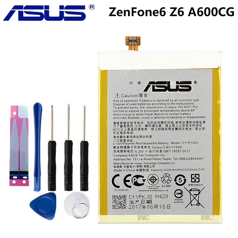 

Original ASUS C11P1325 Battery For ASUS ZenFone6 / ZenFone 6 Z6 A600CG T00G A601CG 3330mAh