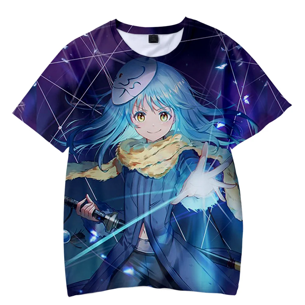 That Time I Got Reincarnated as a Slime Anime T-shirts 3D Prints Women Men Fashion Summer Short Sleeve T shirts | Мужская одежда
