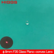 Высокое качество диаметр 8 мм Длина фокусировки 35 мм стекло малого размера лазерная Фокусирующая линза оптическая коллимирующая линза плоско выпуклая линза