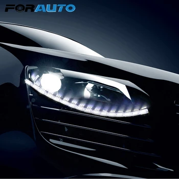 

FORAUTO 2Pcs/set Turn Signals DRL Car Daytime Running Light Flowing Lamp Flexible LED Strip Auto Decoration