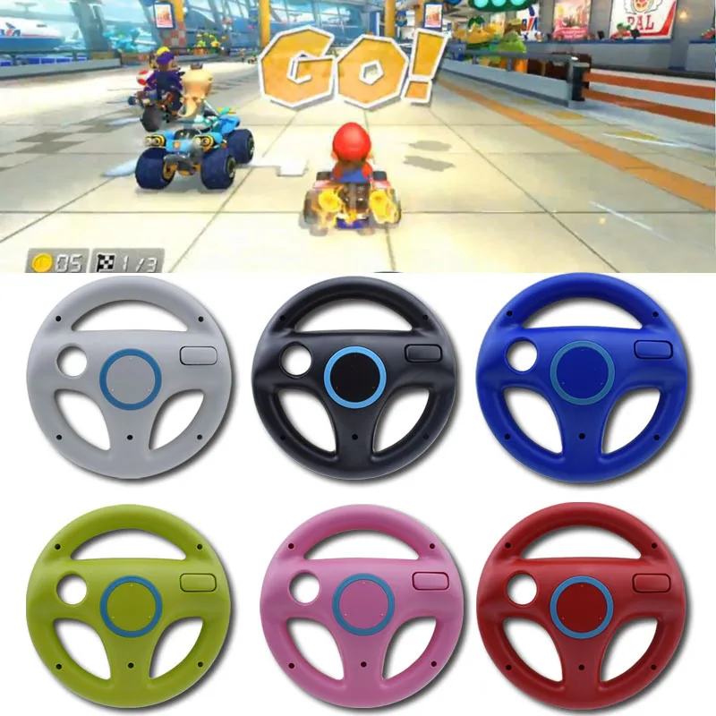 ZK20 Dropshipping 2pcs Mulit colors Mario Kart Racing Wheel Games