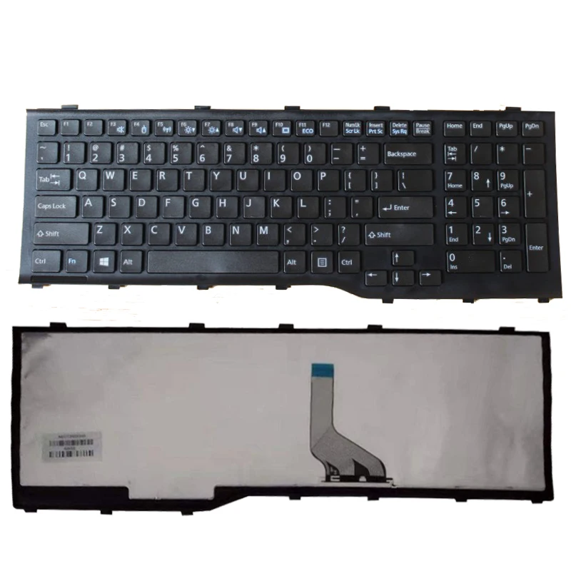 Клавиатура Teclado черная для ноутбука Fujitsu Lifebook AH532 A532 N532 NH532 MP-11L63US-D85 CP569151-01 Series US |