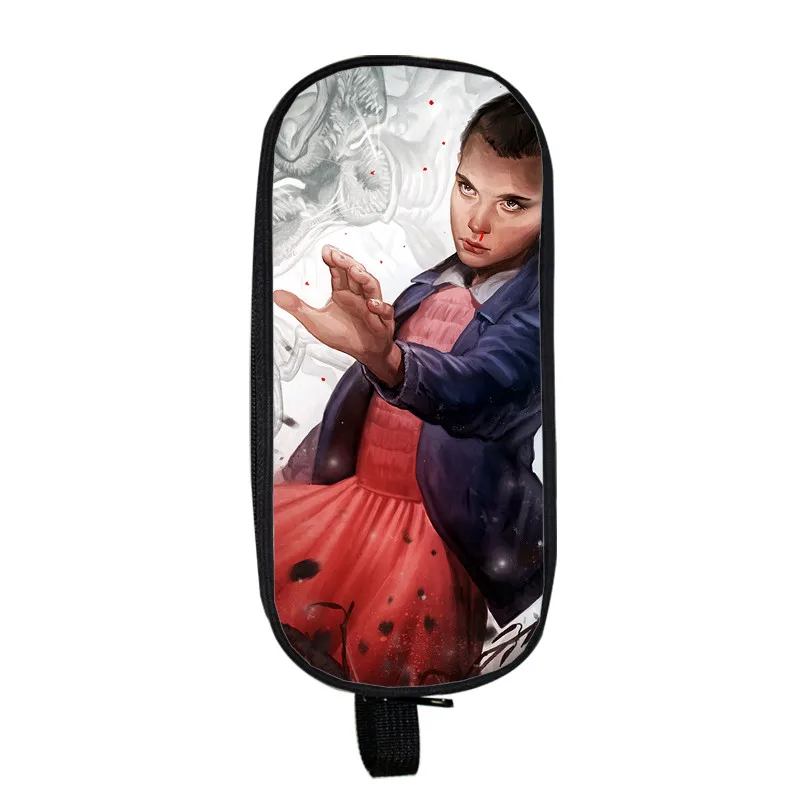 High Quality Stranger Things 3 Pencil Case Kids Pencil Bag Fashion Kids Gifts Pencil Holder Student Boy Girl Cute Stationery Bag