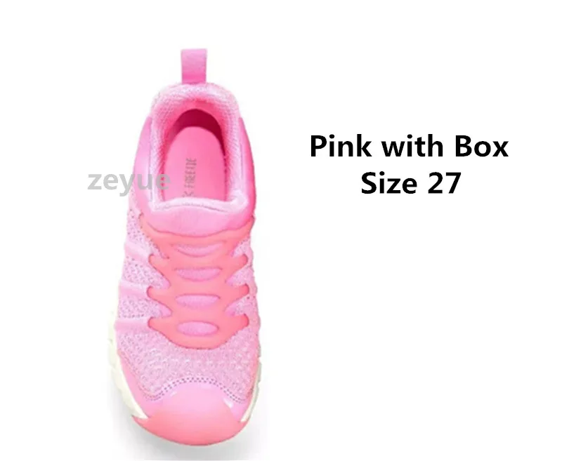 with box pink 27 Xiaomi FREETIE кроссовки детские легкие спортивные кроссовки дышащие мягкие Повседневные детские кроссовки от Mijia Youpin детские подарки - Цвет: with box pink 27