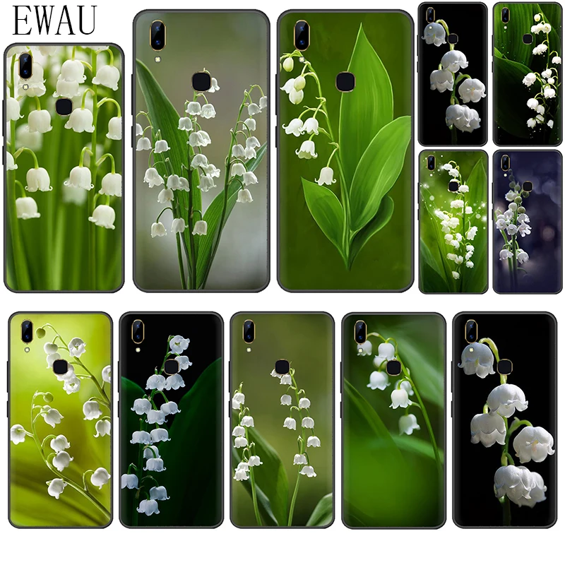 EWAU ландыша цветок силиконовый чехол для телефона VIVO Y11 Y53 Y55s Y81s V5 V7 V9 V11 V15 pro Y17 Y69 Y71