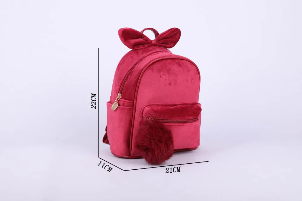 Детский рюкзак для малышей, школьный рюкзак для детского сада, сумка на плечо с мультяшным бантом
