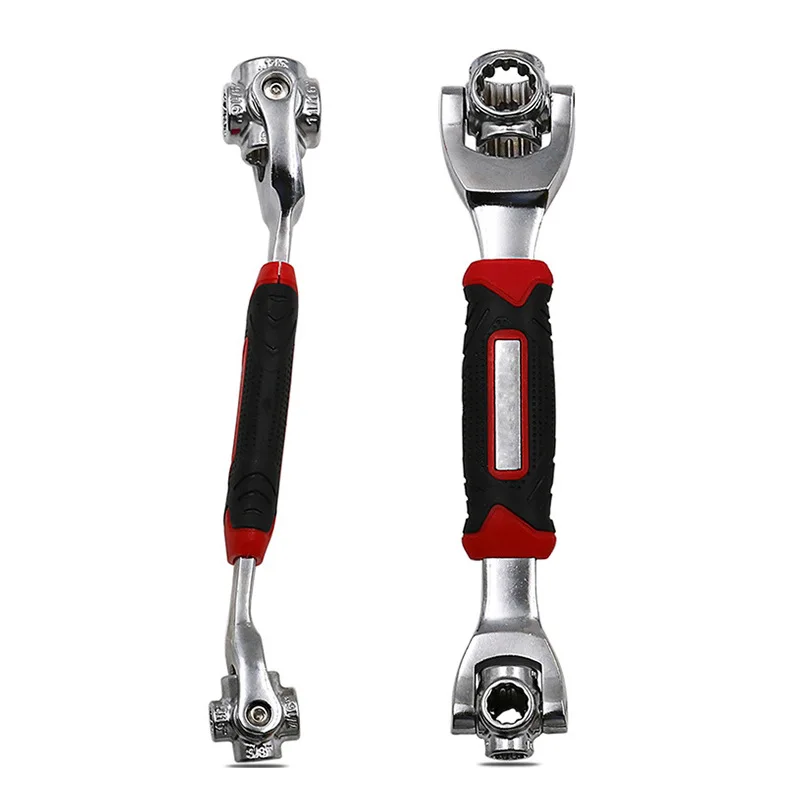 48-in-1 Steckschlüssel – 360° Drehbar, Mit 8 Größen (8-19 Mm), CR-V Stahl, Für Möbel & Auto