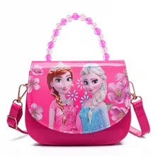 Новая Милая мини-сумка с изображением Эльзы, Детские Мультяшные сумки-мессенджеры для девочек, детская сумка-тоут для девочек, сумка через плечо