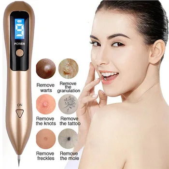 

LCD Face Skin Dark Spot Remover LED Lighting Laser Tattoo Mole Freckle Warts Dot Mole Dark Spot Removal Pen Skin Beauty Care
