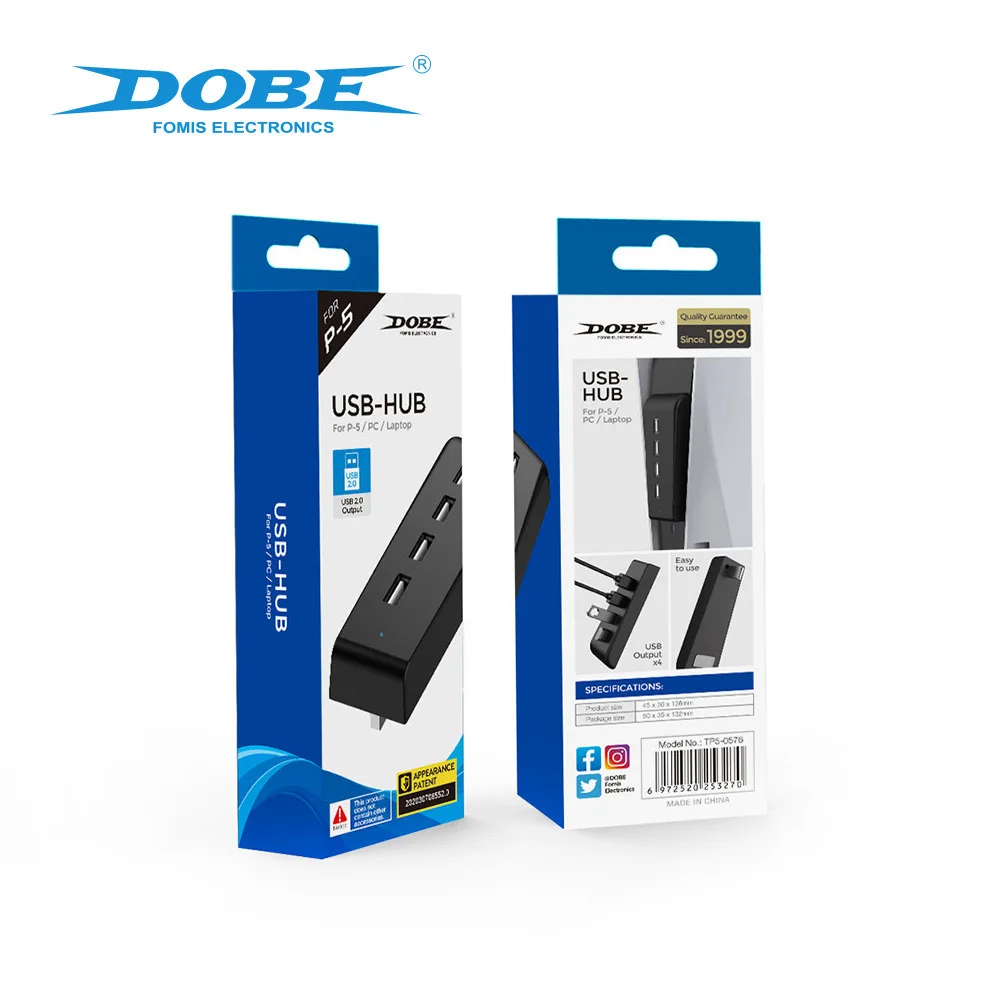 Convertitore Tp5-0576 Per Adattatore Ps5 Splitter 2.0 Adattatore Hub Usb Expander Per Splitter Connettore Caricatore Console Ps5