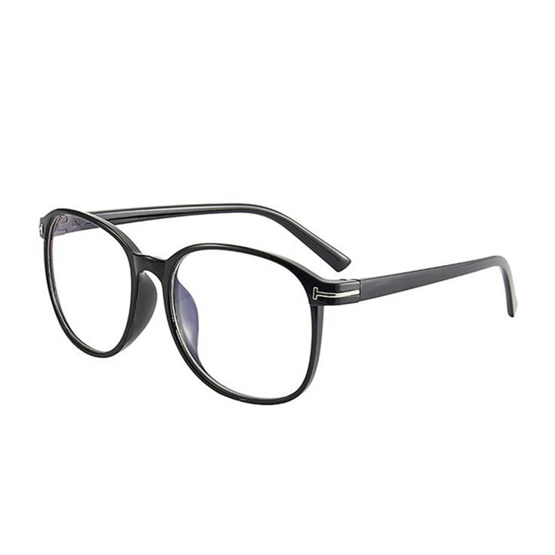 Retro Round Eye Glasses Men Women Ultra Light Myopia Eyeglasses Myopia Glasses Finished-1-1.5-2-2.5-3-3.5-4-4.5-5-6.0 - Цвет оправы: Black