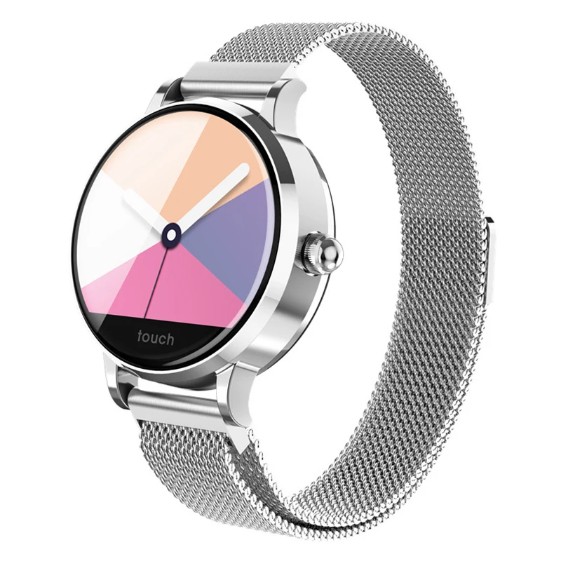 Women Bluetooth Smart Watch Waterproof Heart Rate Monitor for iOS Android DQ-Drop