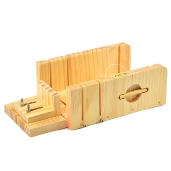 

NEW-Multi-Function Practical Adjustable Wooden Soap Cutter Soap Making Tools with Soap Beveler Planer Set