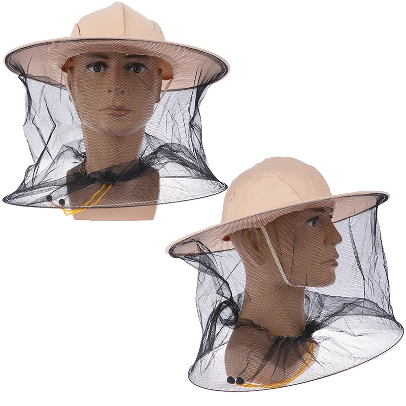 Новая шляпа пчеловода комаров пчелы, насекомые сетки шляпа с вуалью лицо голова Шеи Обертывание протектор пчеловодства инструменты