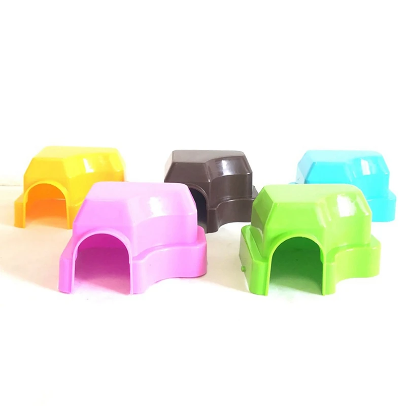 Plastic Mini Hamster House Bed Small Animal Hideout Hamster Habitat Hamster Cages Nest Shelter Small House For Cage Pet Supplies - Image 6