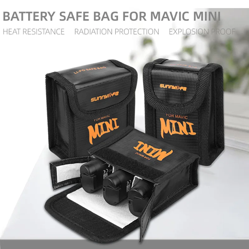 Безопасная сумка для аккумулятора DJI Mavic MINI 2 водонепроницаемая Взрывозащищенная