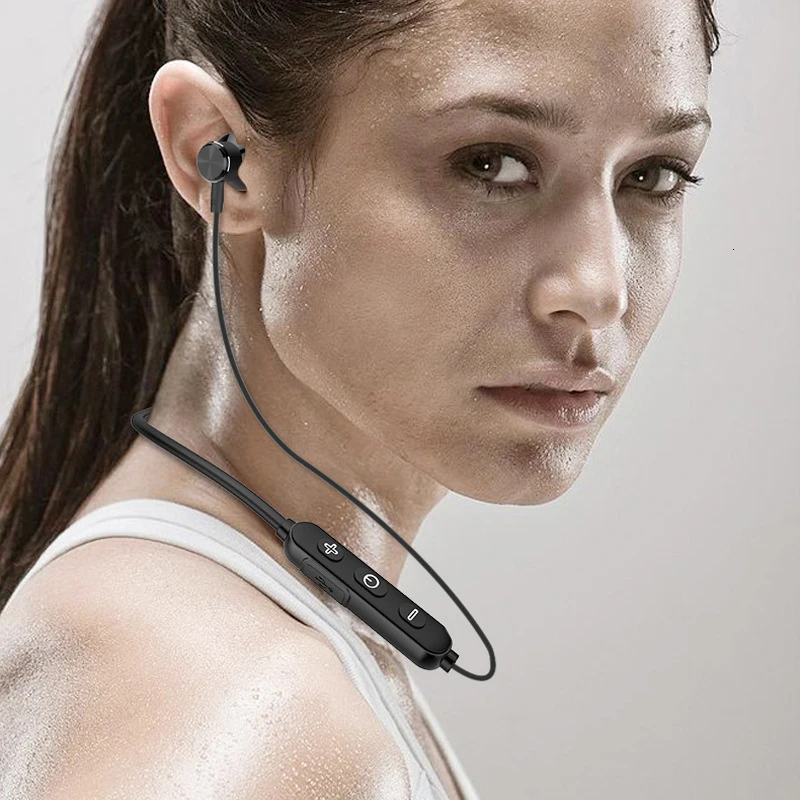 Ubeamer BT10 беспроводные Bluetooth наушники, стерео спортивные водонепроницаемые наушники, магнитные наушники-вкладыши, гарнитура с микрофоном для мобильных телефонов