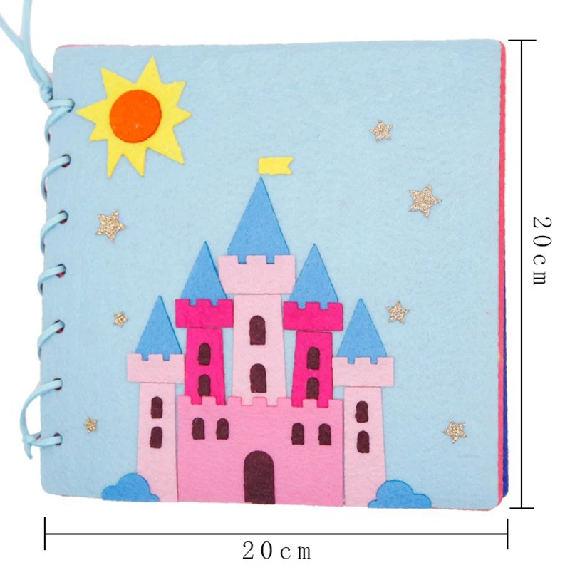 Handmade Baby Quiet Book 20X20Cm Children Diy Toys Early Education Education Easy To Sew Felt Diy Material Package Castle Secret