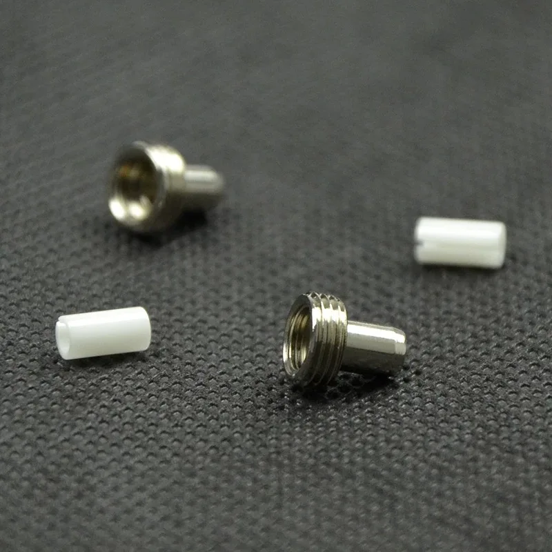

10Pcs 7mm Fiber Optic Visual Fault Locator Ceramic Tube Core Metal Head Laser Connector insert Ceramic sleeve metal pipe joint