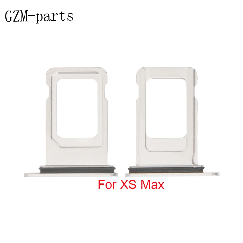 GZM-parts, 50 шт./лот, одиночный держатель лотка с двумя sim-картами, слот для iPhone XS Max XS, гнездо лотка для sim-карт