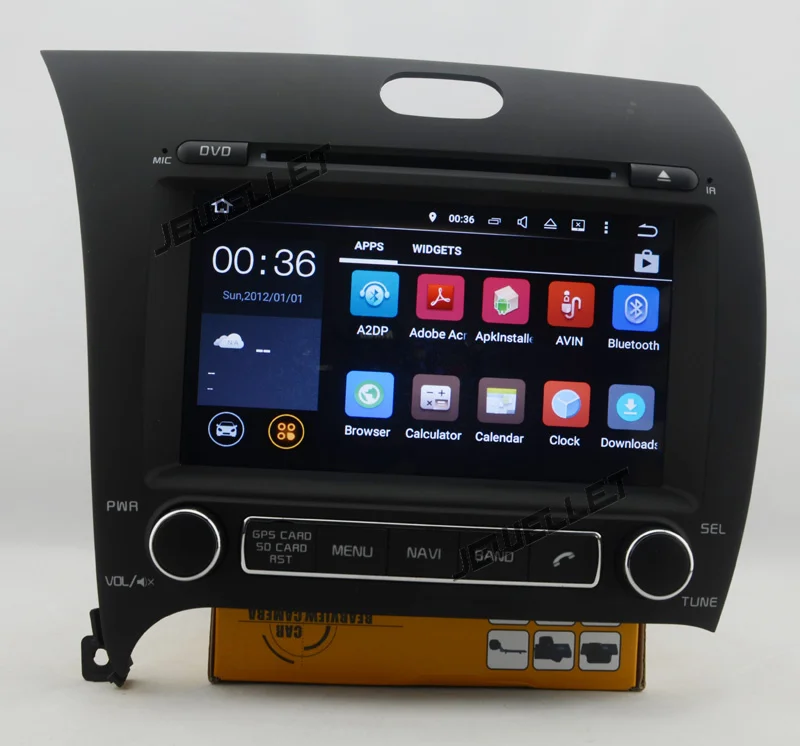 Best Quad core 1024*600 HD screen Android 9.0 Car DVD GPS radio Navigation for Kia Cerato forte 2014-2016 with 4G/Wifi DVR OBD 1080P 1