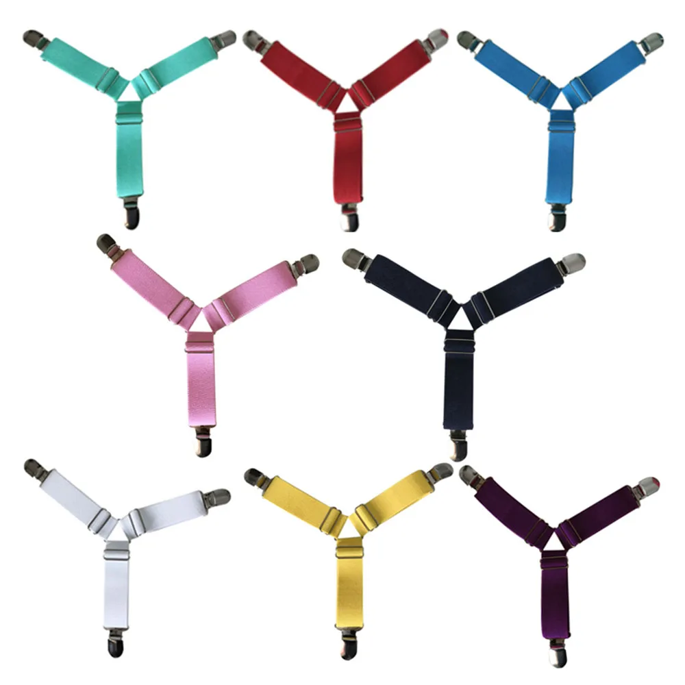 Крепеж зажимы для листов зажимы подтяжки ремни для простыни на кровать держатели 4 шт./компл. матрас регулируемая подушка для гостиниц 3 раздвижные боковые практичный