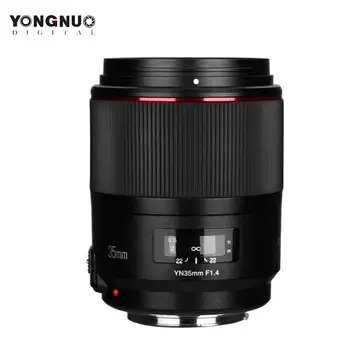 

YongNuo YN35MM F1.4 Lens Standard Wide Angle Lens for Canon Bright Aperture Prime DSLR Camera Lens for 600D 60D 500D 400D 5D r42