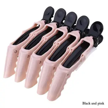 

5Pcs Hairdressing Salon Sectioning Clamp Crocodile Plastic Hairpin Grip Salon Alligator Hair Clip Hair Style Barber Styling Tool