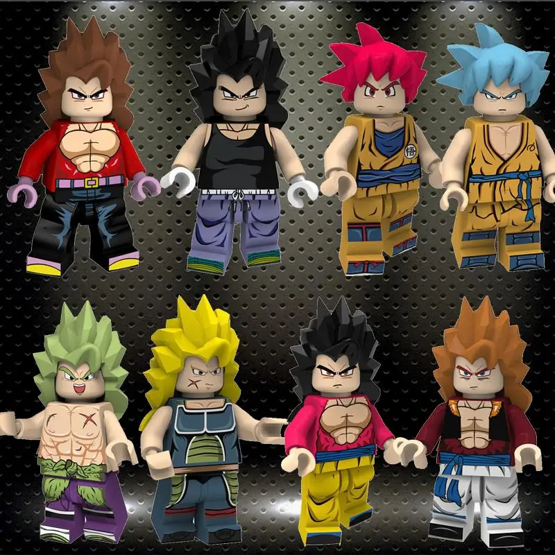 

legoed PG8182 Single Sale Building Blocks Dragon Ball Action Figures Broli Burdock Son Goku Gogeta BricksChildren Gift Toys