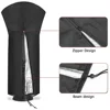 Patio Heater Cover Heavy Duty Waterproof Gas Pyramid Standup Outdoor Furniture Protector All-Purpose Covers With Zipper 4