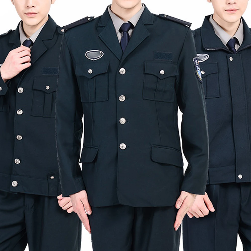 

1PCS Security Service Spring and Autumn Suit property Duty Uniform Long-sleeved Work suit Labor Insurance Clothing