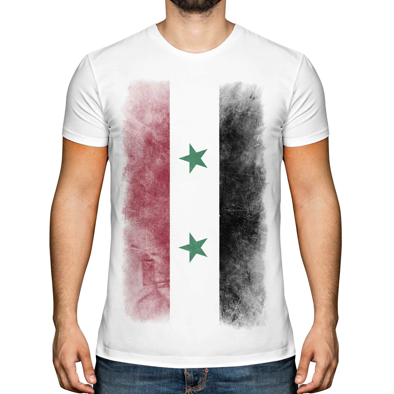 Syria Faded Flag Fashion Suriyah 