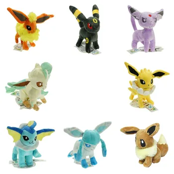 

Wholeale Price 20pcs 18cm Eevee Epeon Umbreon Glaceon Vaporeon Flareon Jolteon Plush Ex Gx Mega Doll Toy for Kids Xmas Gift