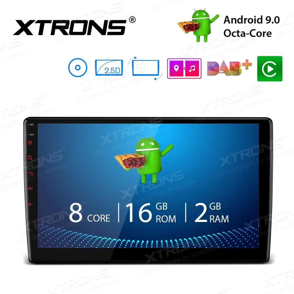 10," Android 9,0 Pie OS два Din автомобильный DVD мультимедийный двойной Din автомобильный навигатор gps 2 Din Авторадио с поворотной лицевой панелью