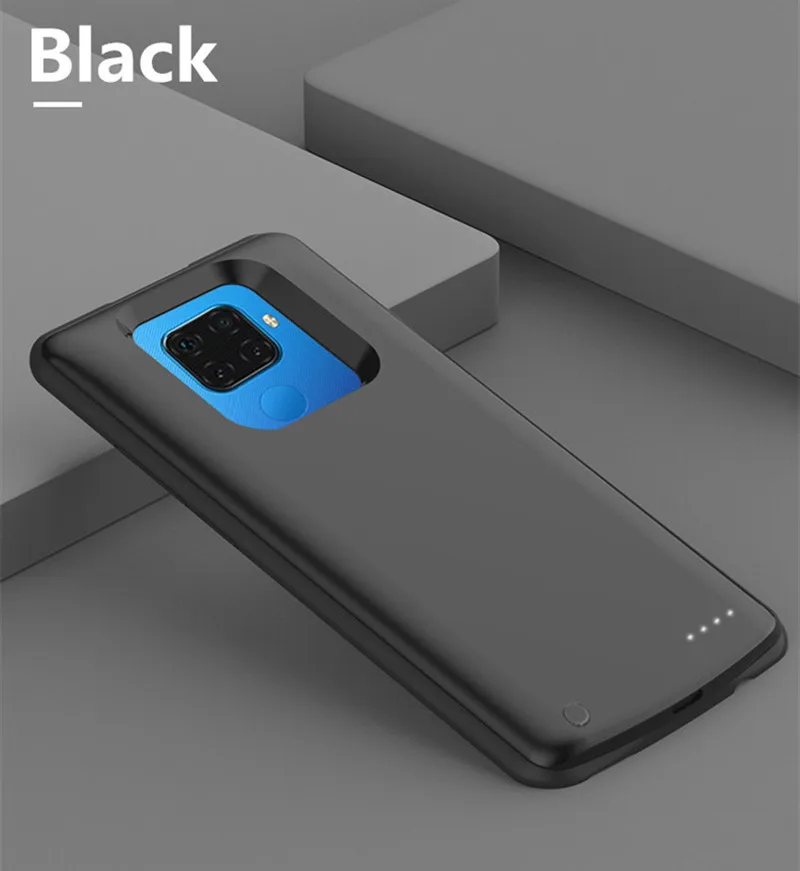 Black 6500 мач запасной внешний аккумулятор чехол для зарядки для huawei mate 30 Lite чехол для аккумулятора внешний аккумулятор чехол для зарядного устройства чехол s Poverbank чехол - Цвет: Black