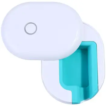 

1pc Sanitizing Device Mini Portable UV Toothbrush Sterilizer Disinfection Rack Disinfection Box for Travel