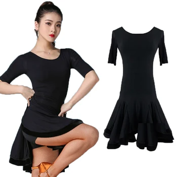 

Latin Dance Dress Women Backless Tango Samba Rumba Salsa Cha Cha Ballroom Practice Wear Ladies Training Rave Outfit