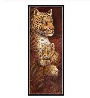 25x55cm Животное Алмазная вышивка 5D DIY бриллиантовый рисунок Рождество Тигр и Жираф вышивка крестиком Стразы мозаика - Цвет: 25x55cm