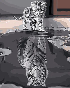 

DRAWJOY Drop Shipping Framed Picture DIY Painting By Numbers Modern Home Decor For Living Room Hand Unique Gifts