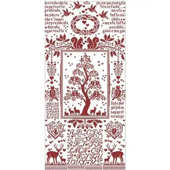 

Monochrome forest animal alphabet illustration Counted Cross Stitch 11 14 18VT DIY Cross Stitch Kits Embroidery Needlework Sets