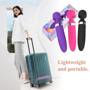 Wireless Dildos AV Vibrator Huge Magic Wand for Women Clitoris Stimulator USB Rechargeable Massager Goods Sex Toys for Adults 18 2
