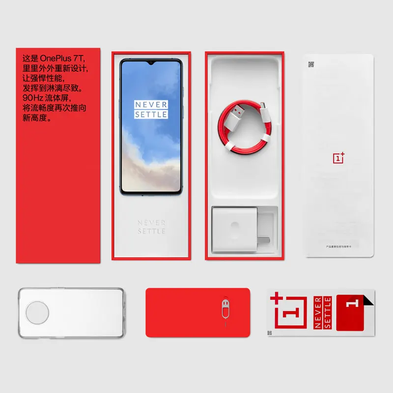  New Arrival Original Oneplus 7T 7 T Smartphone 8GB RAM 128GB ROM Android 10 Snapdragon 855 Plus 6.5